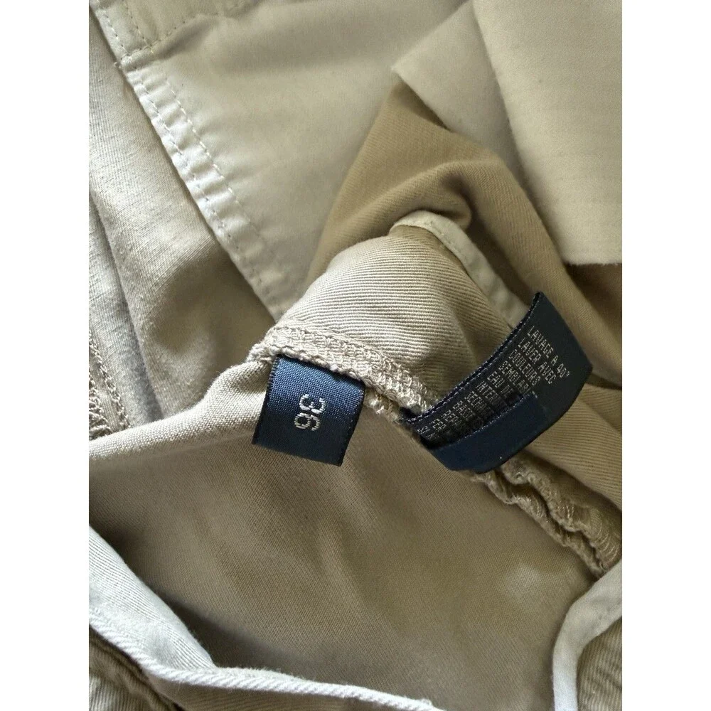 🔥🧸Polo Ralph Lauren Chino Shorts Mens 36 Khaki Tan Beige Relaxed 9” Prospect